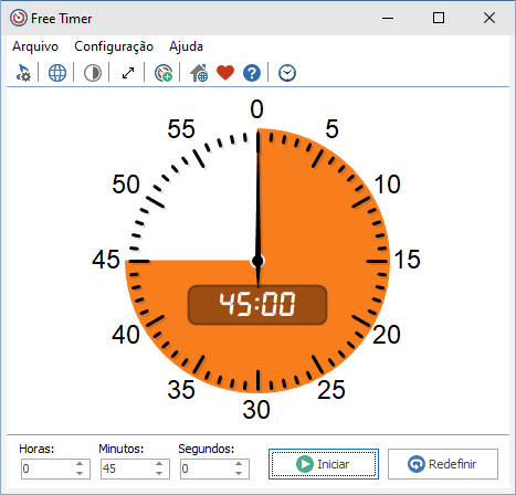 Temporizador 45 minutos - Temporizador online (timer)